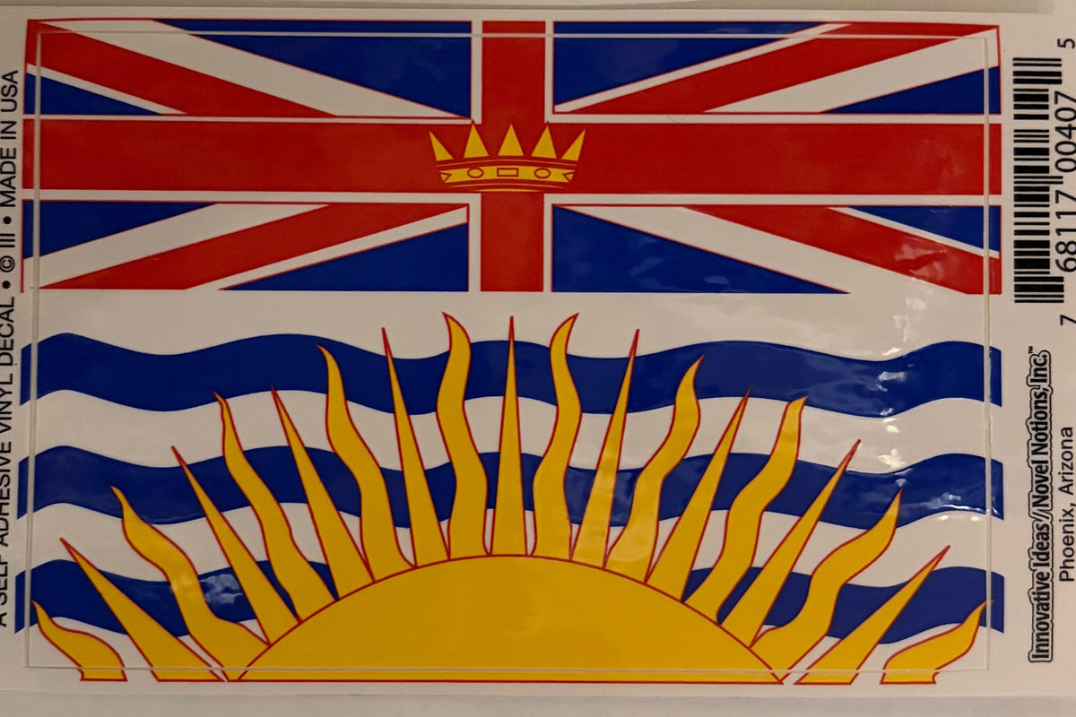 British Colombia (BC) Vinyl Decal/Bumper Sticker 3.25x5"