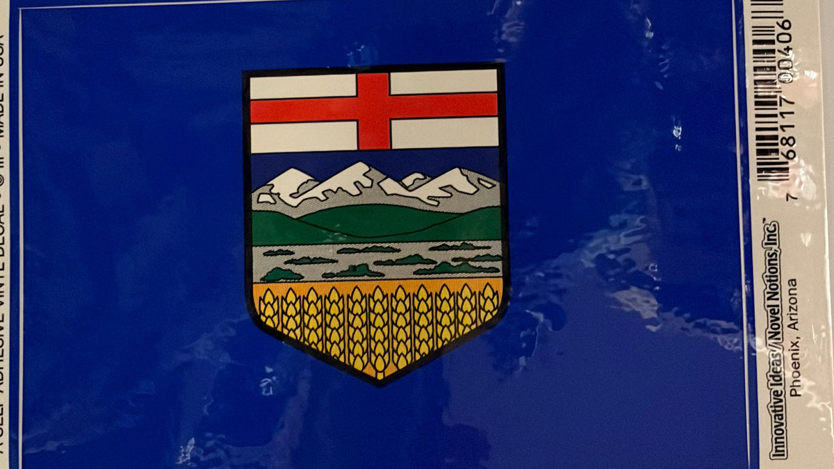 Alberta Vinyl Decal/Bumper Sticker 3.25x5"