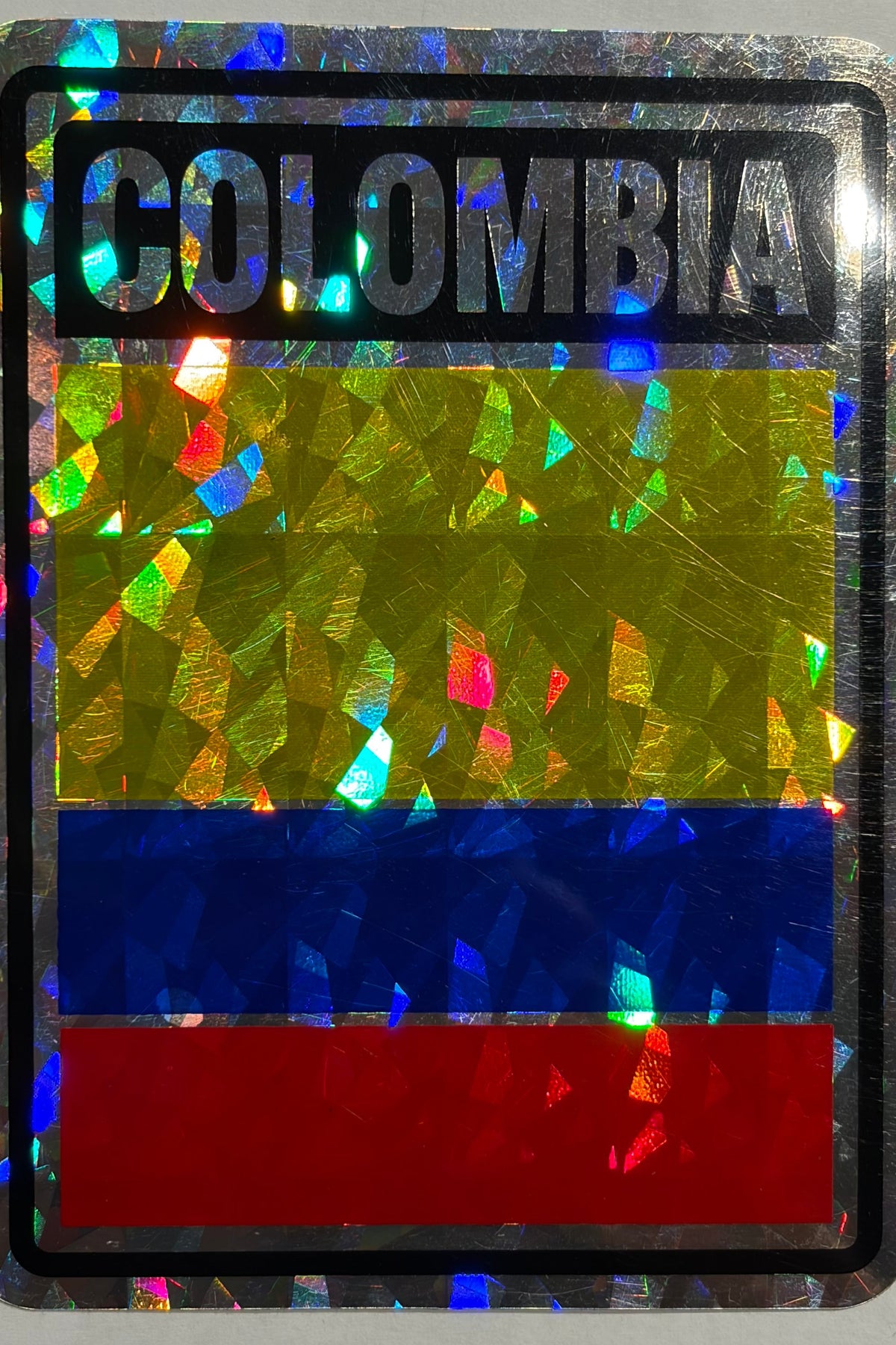 Colombia  Reflective Decal/Bumper Sticker