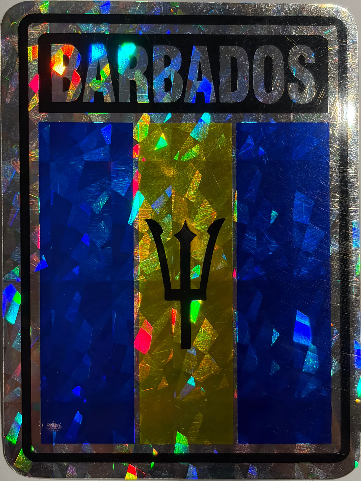Barbados  Reflective Decal/Bumper Sticker