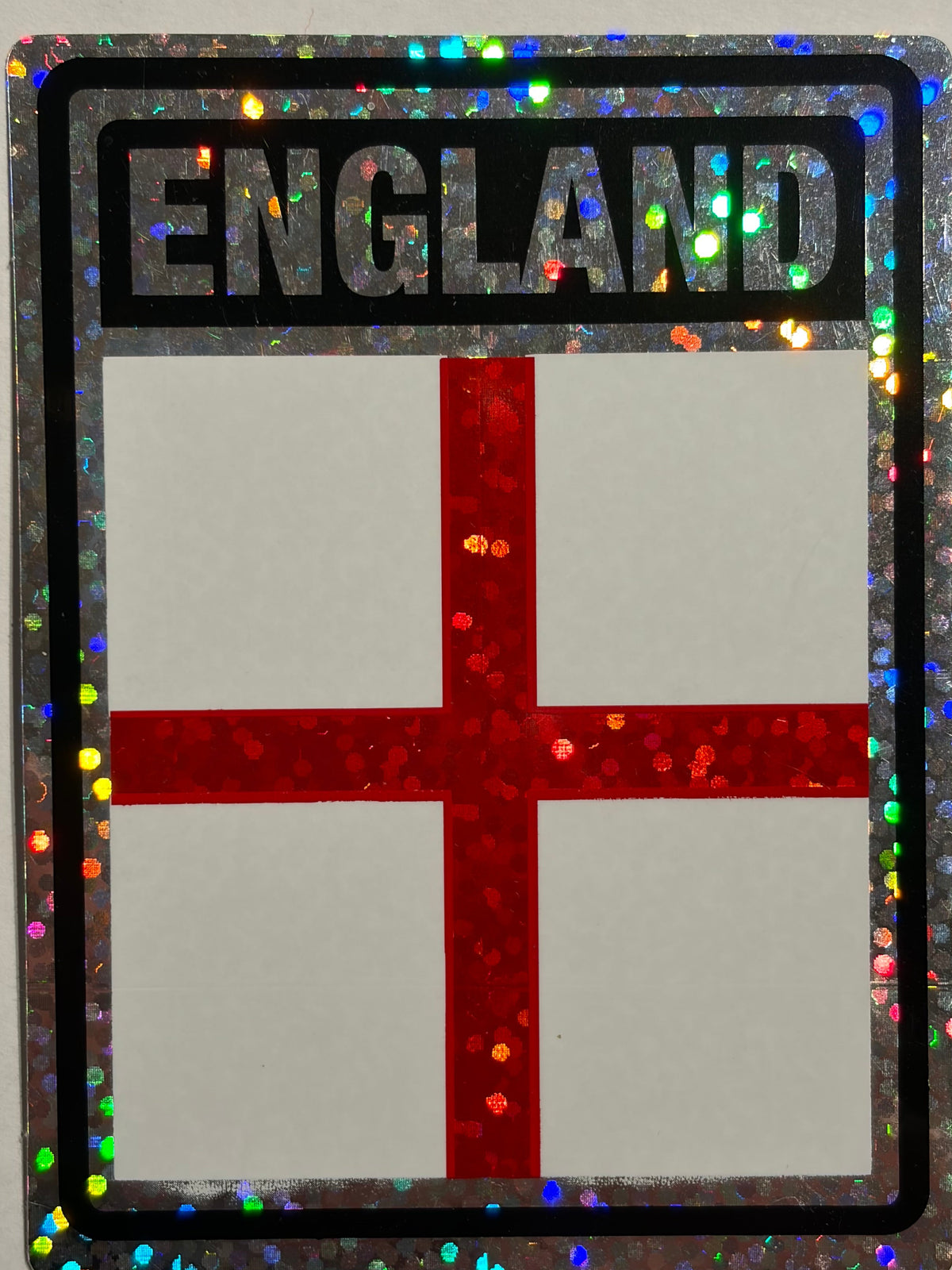 England  Reflective Decal/Bumper Sticker