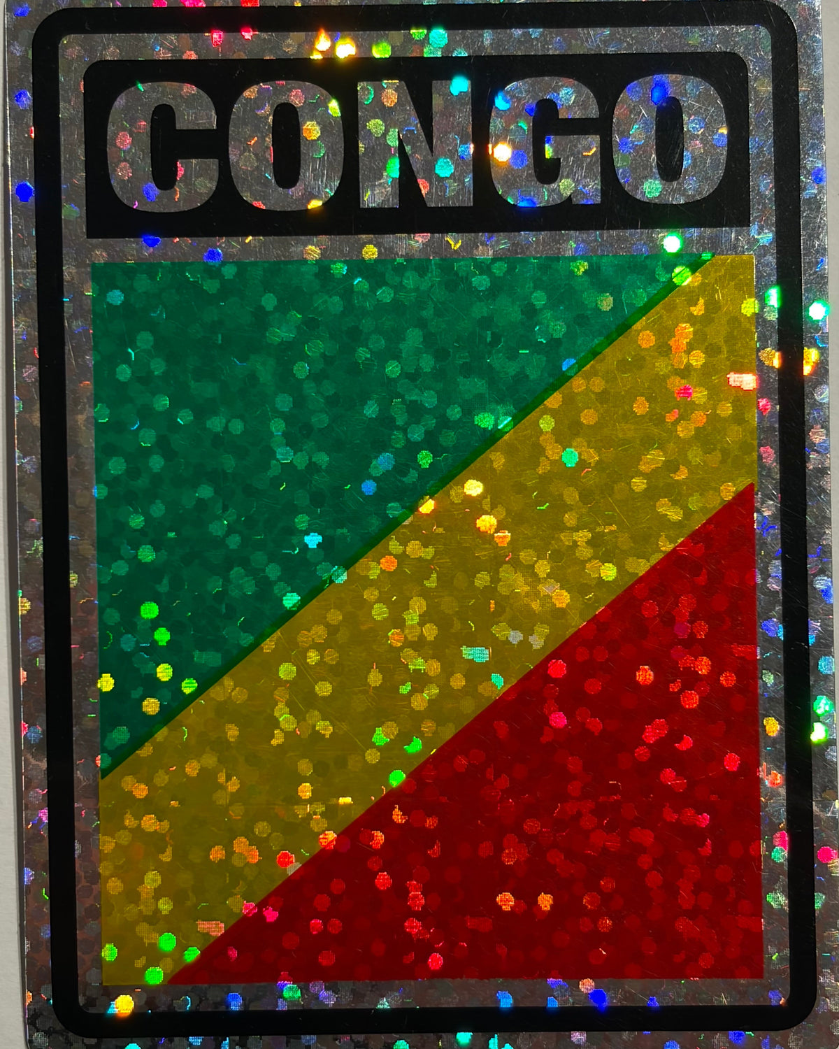 Congo Republic  Reflective Decal/Bumper Sticker