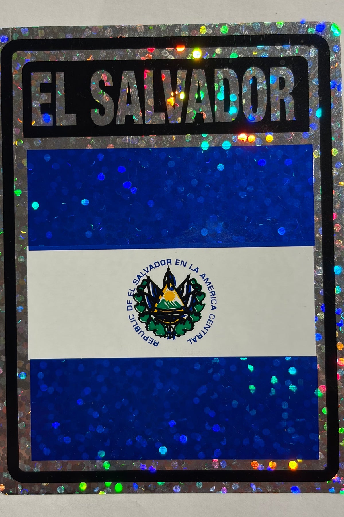 El Salvador  Reflective Decal/Bumper Sticker