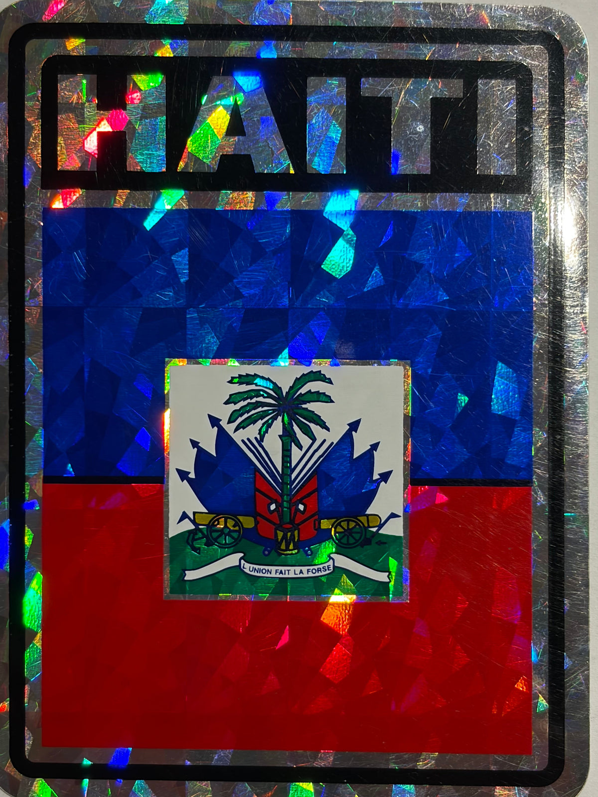 Haiti  Reflective Decal/Bumper Sticker