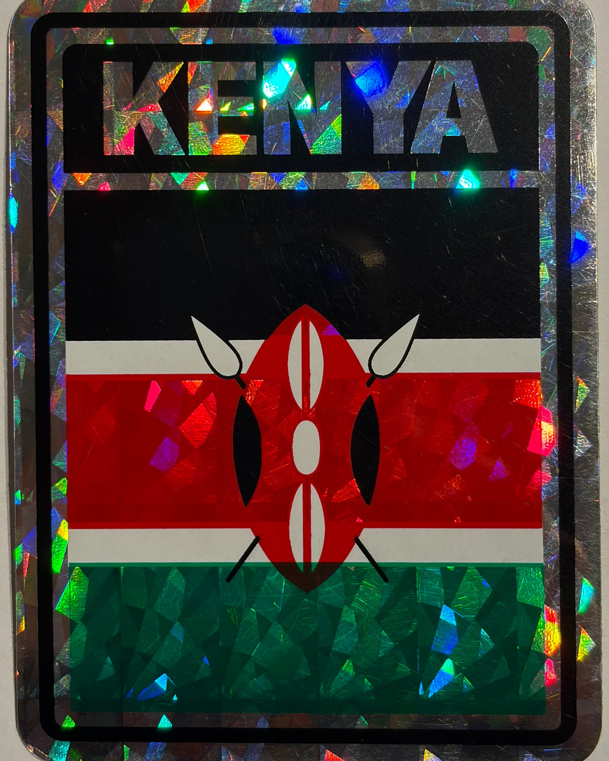 Kenya  Reflective Decal/Bumper Sticker