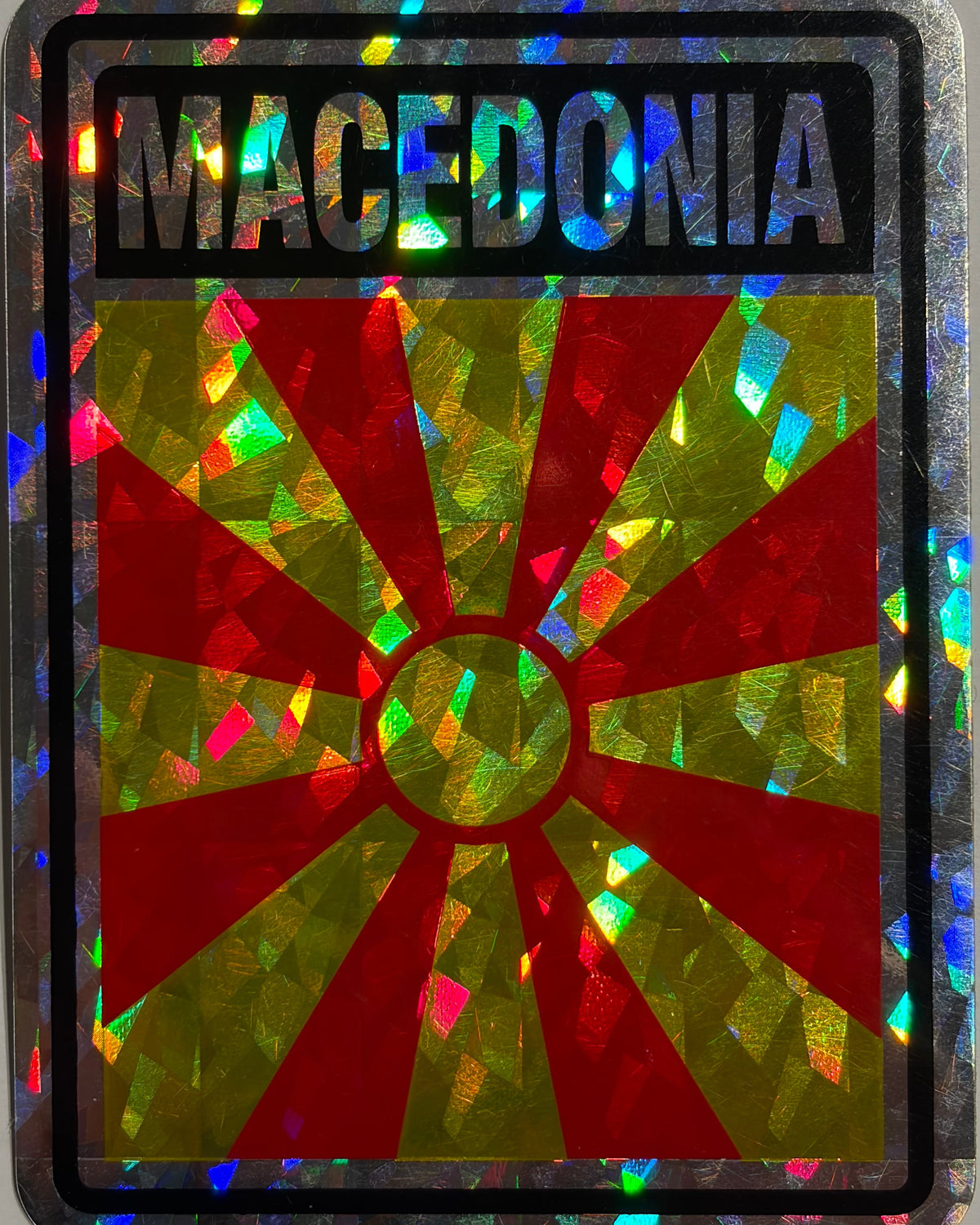 Macedonia  Reflective Decal/Bumper Sticker