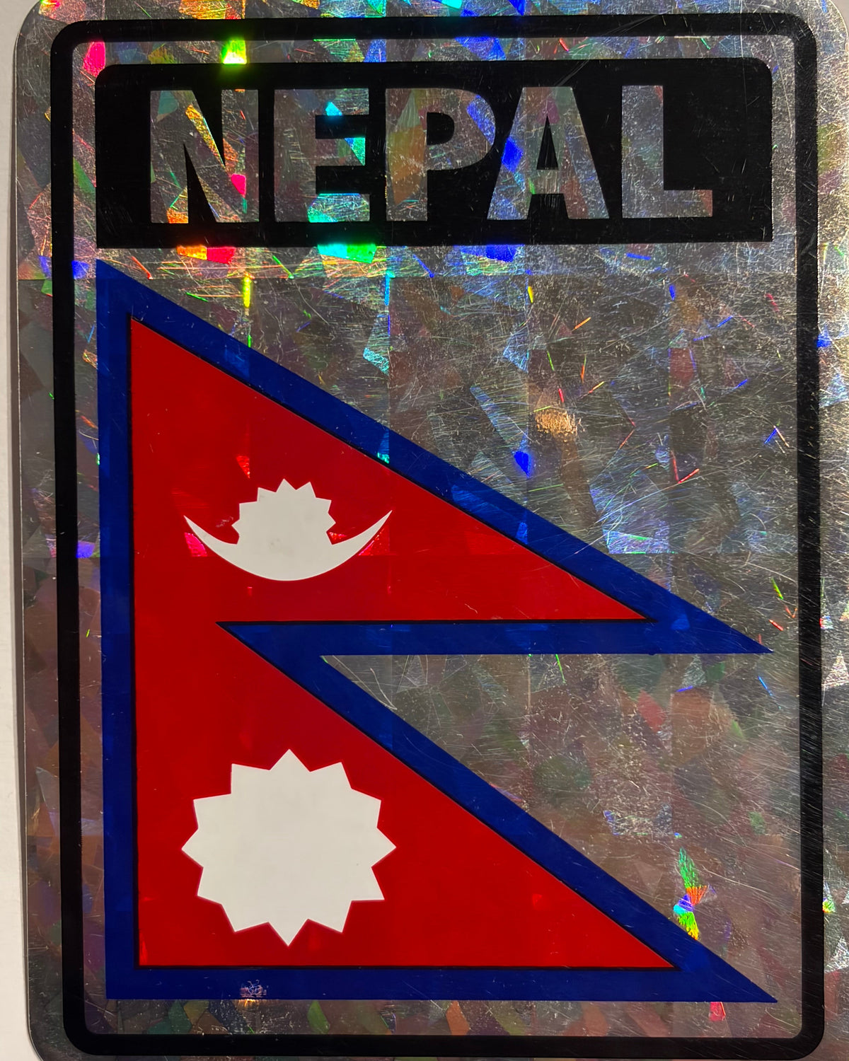 Nepal  Reflective Decal/Bumper Sticker