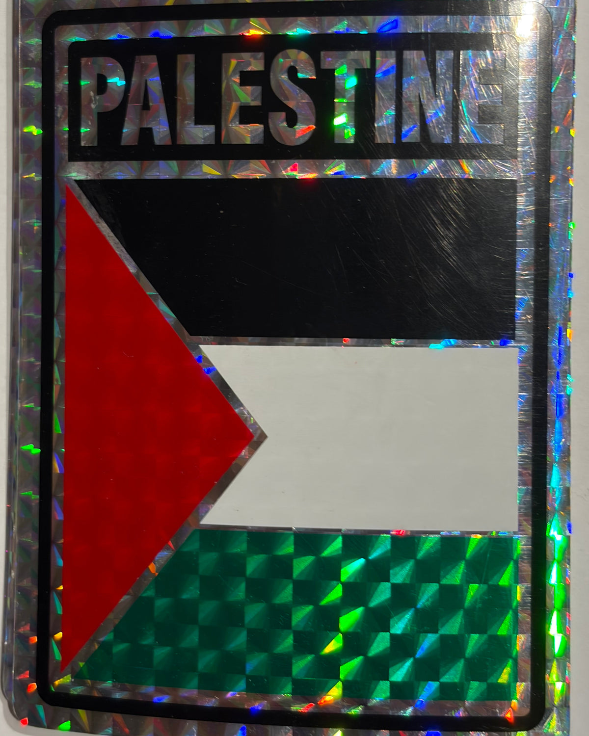 Palestine  Reflective Decal/Bumper Sticker
