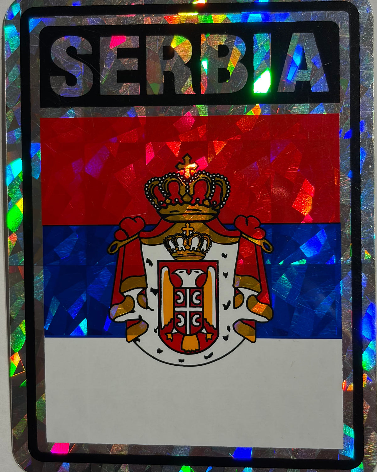 Serbia  Reflective Decal/Bumper Sticker