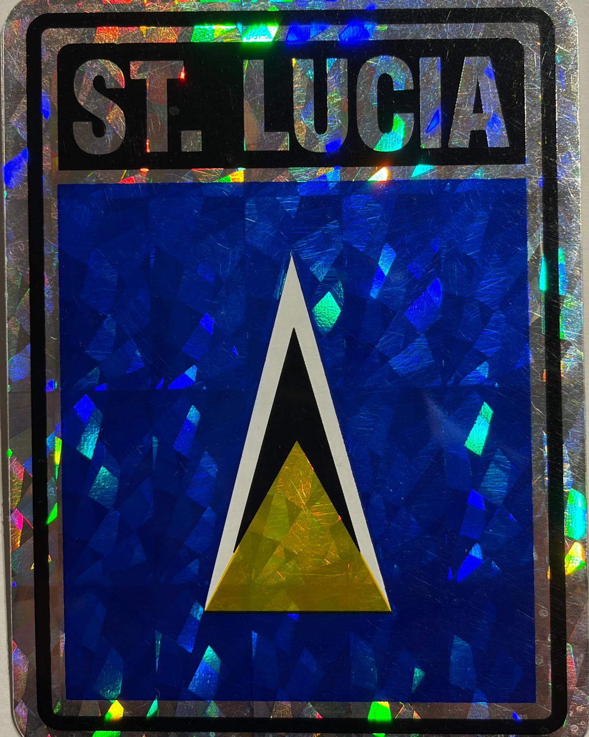 St. Lucia  Reflective Decal/Bumper Sticker
