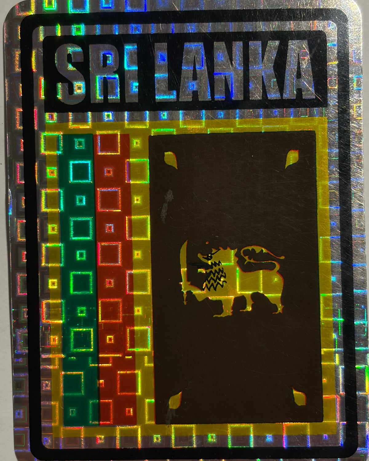 Sri Lanka  Reflective Decal/Bumper Sticker