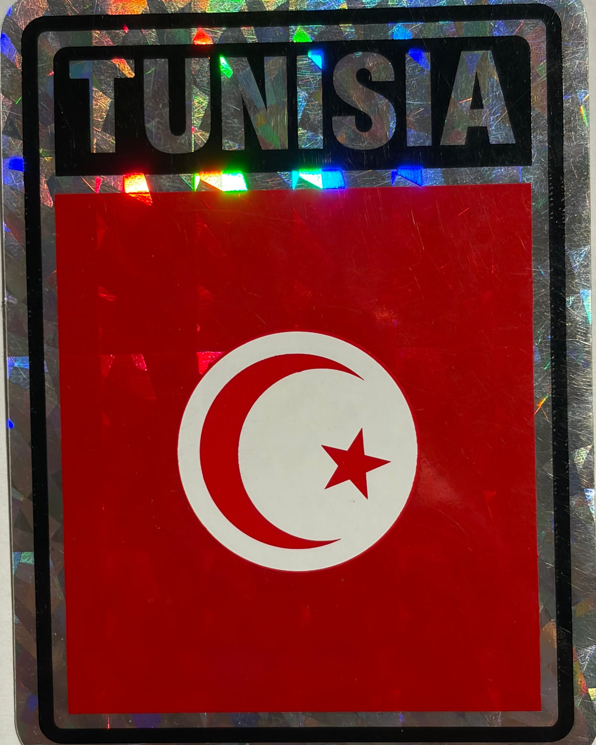 Tunisia  Reflective Decal/Bumper Sticker
