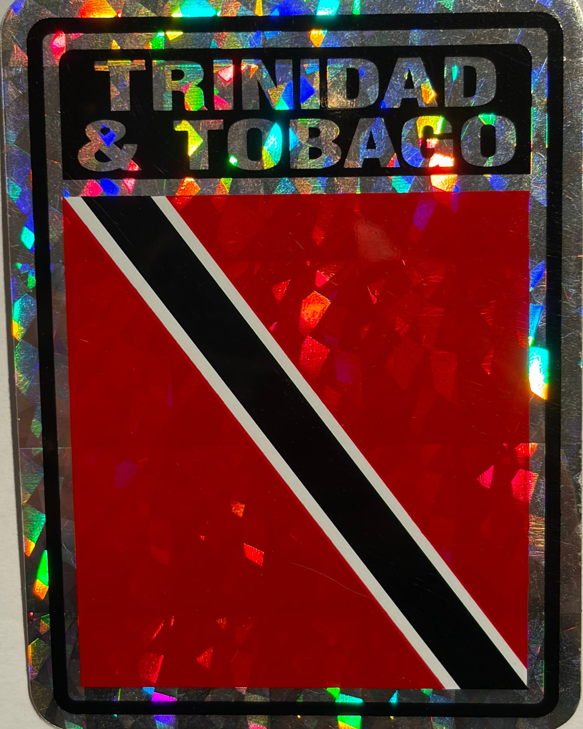 Trinidad & Tobago  Reflective Decal/Bumper Sticker