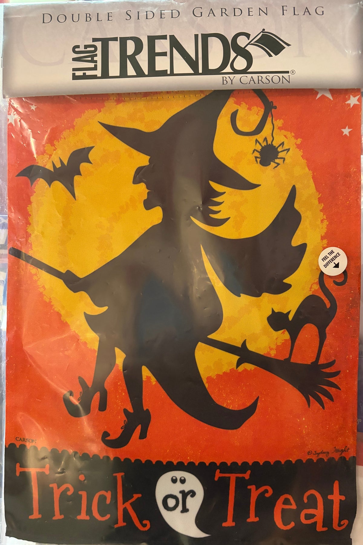 Witch Hallowe'en Banner 12x18 inch