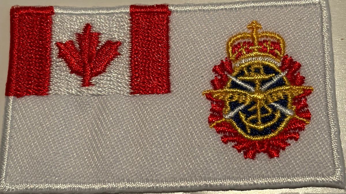 Canadian Armed Forces Embroidered Crest 1.5x2.5" Oron on or Sew on