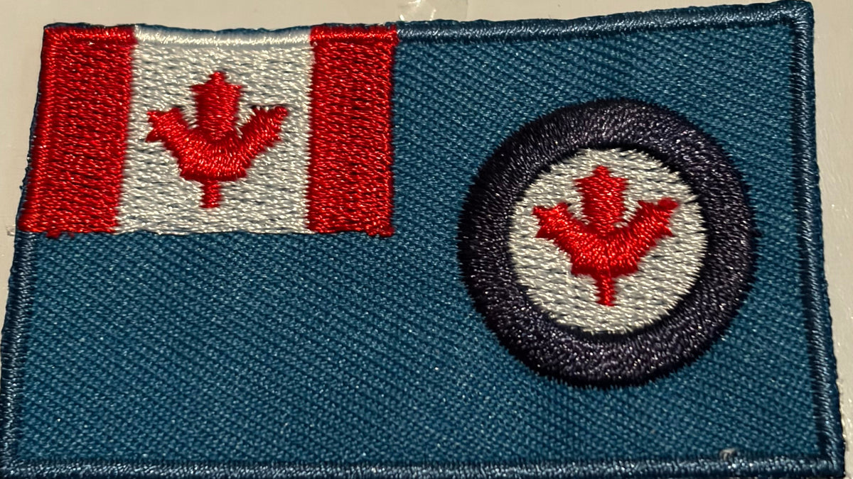 RCAF Embroidered Crest 1.5x2.5" Iron on or Sew on