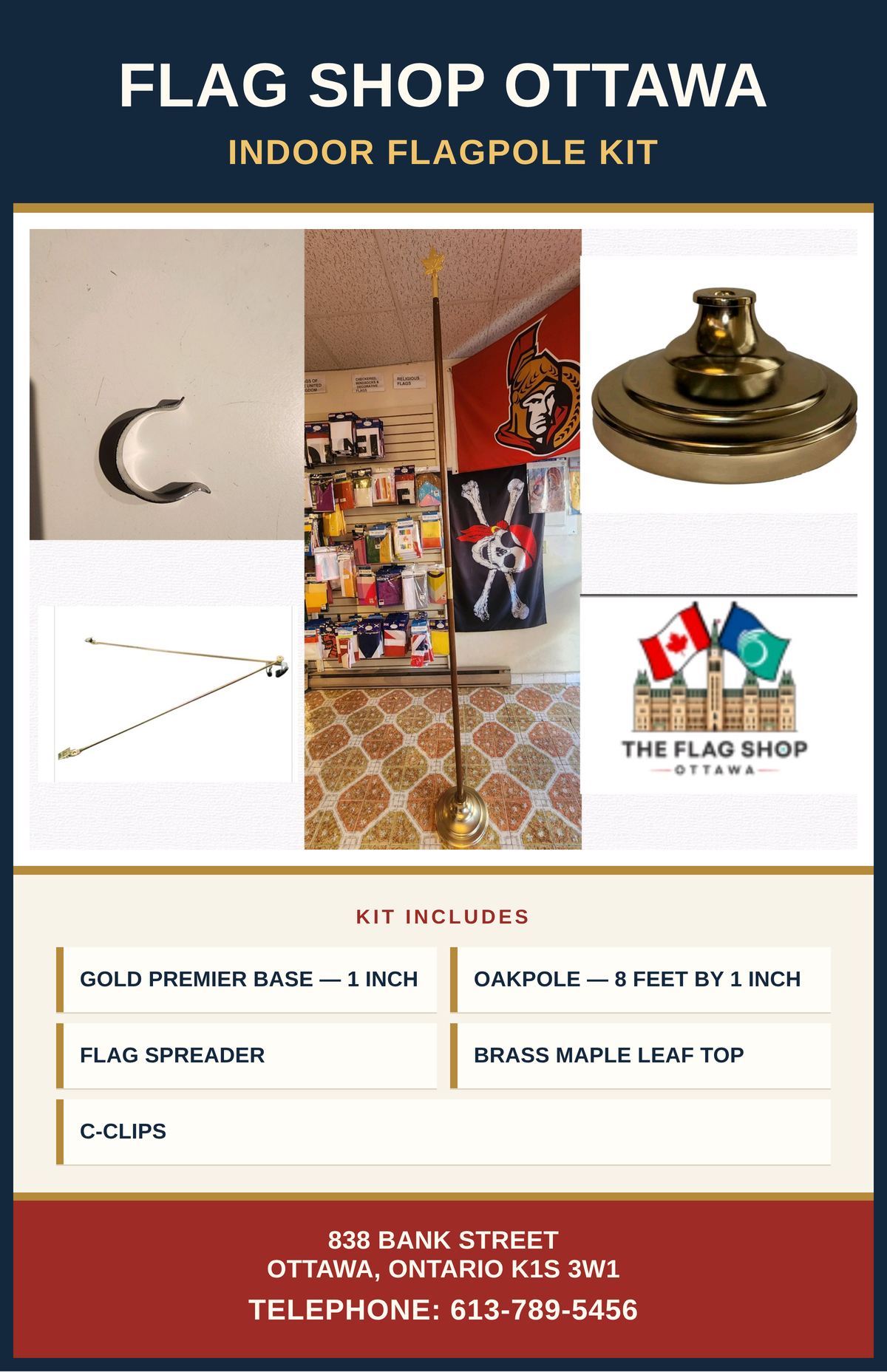 FLAGPOLE SET ONE INCH – Flag Shop Ottawa