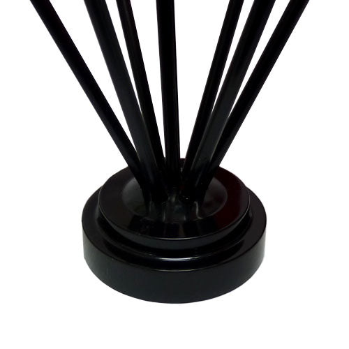 7 hole black plastic base for 4x6 flags